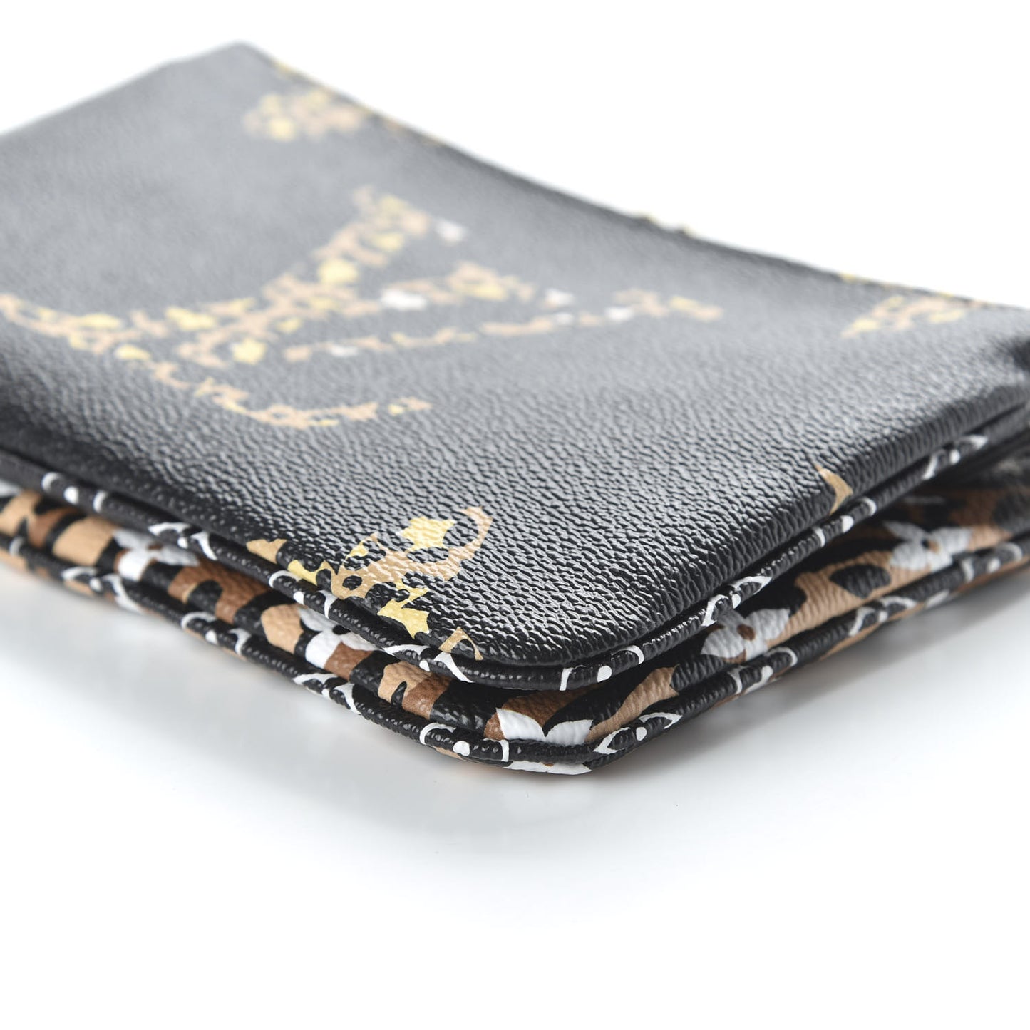 Monogram Giant Jungle Pochette Double Zip Black
