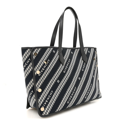 Givenchy Canvas Jacquard Medium Bond Tote Oil Blue 4 of 11