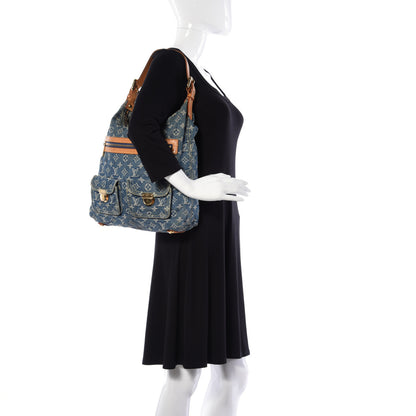 Louis Vuitton Denim Baggy GM Blue 2 of 11