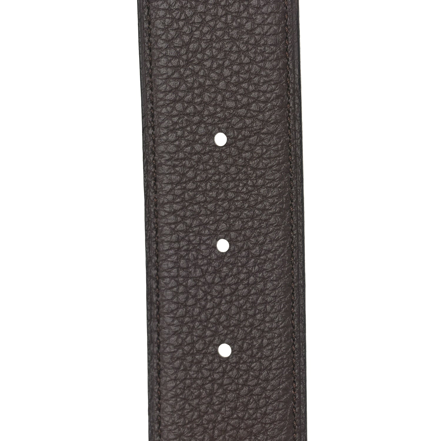 Hermes Box Togo 32mm Belt Strap 115 46 Black Rouge H 4 of 5