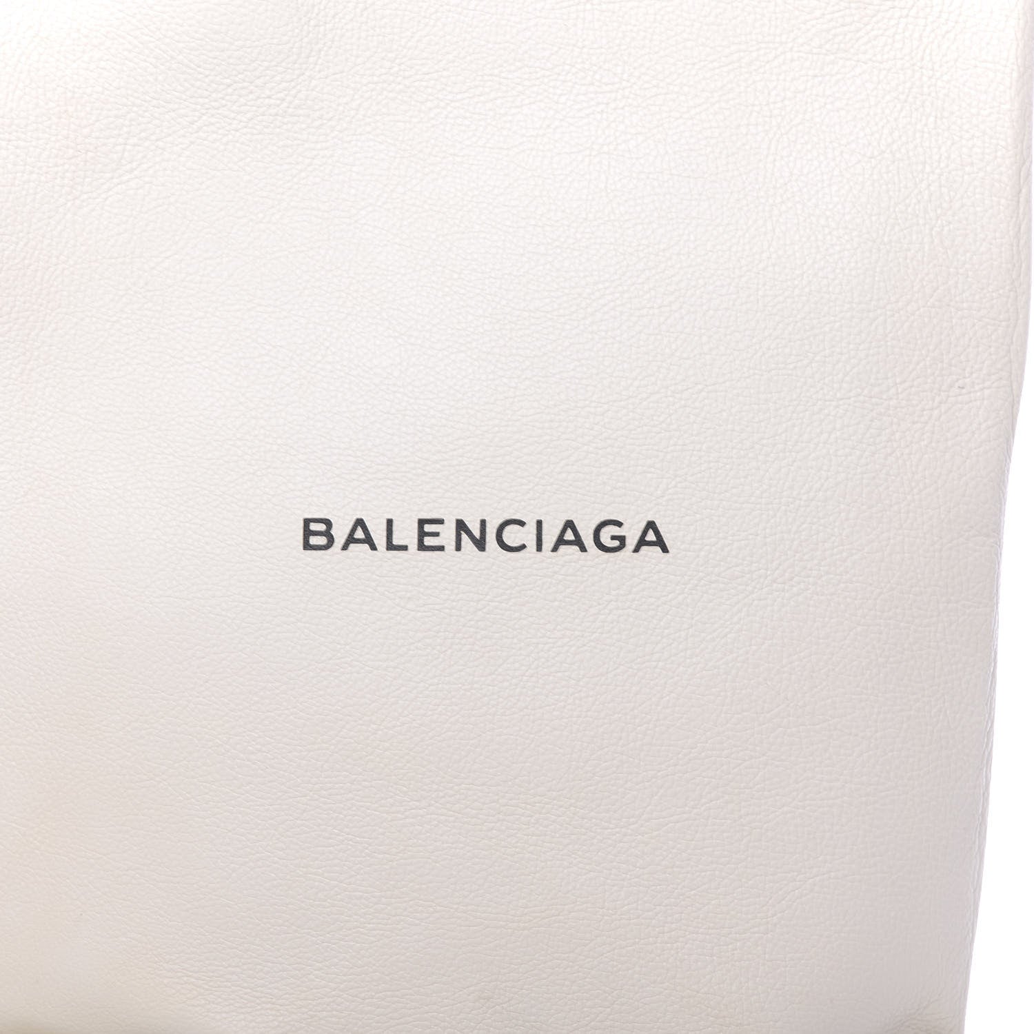 Balenciaga Calfskin Medium Logo North South Shopping Tote White 14 of 15