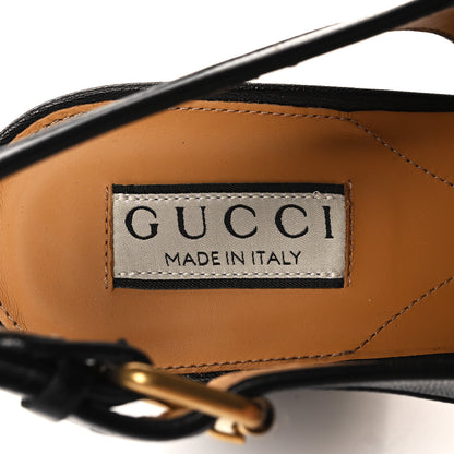 Gucci Quentin Granada Kid Horsebit Slingbacks Pumps 39.5 Black 8 of 11