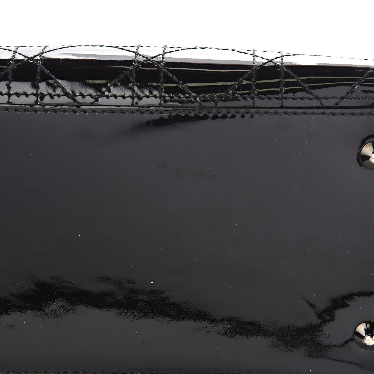 Christian Dior Patent Cannage Stitched Medium Lady Dior Black 11 of 13