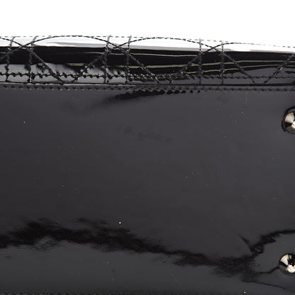 Christian Dior Patent Cannage Stitched Medium Lady Dior Black 11 of 13