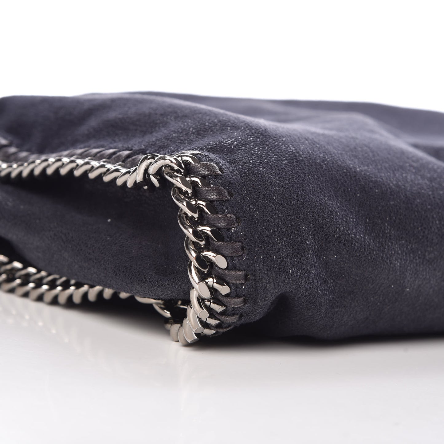 Shaggy Deer Falabella Fold Over Tote Navy