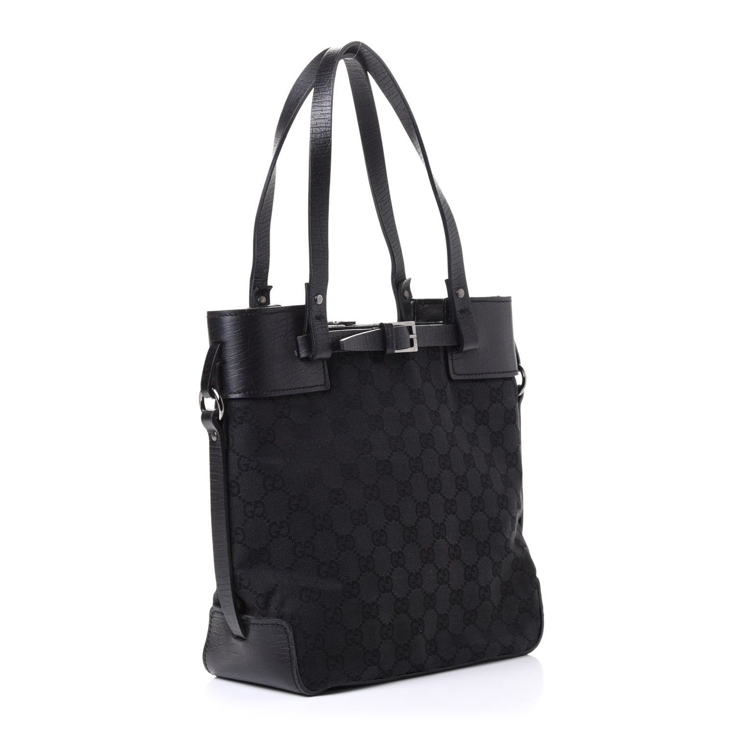 Monogram Small Bucket Tote Black