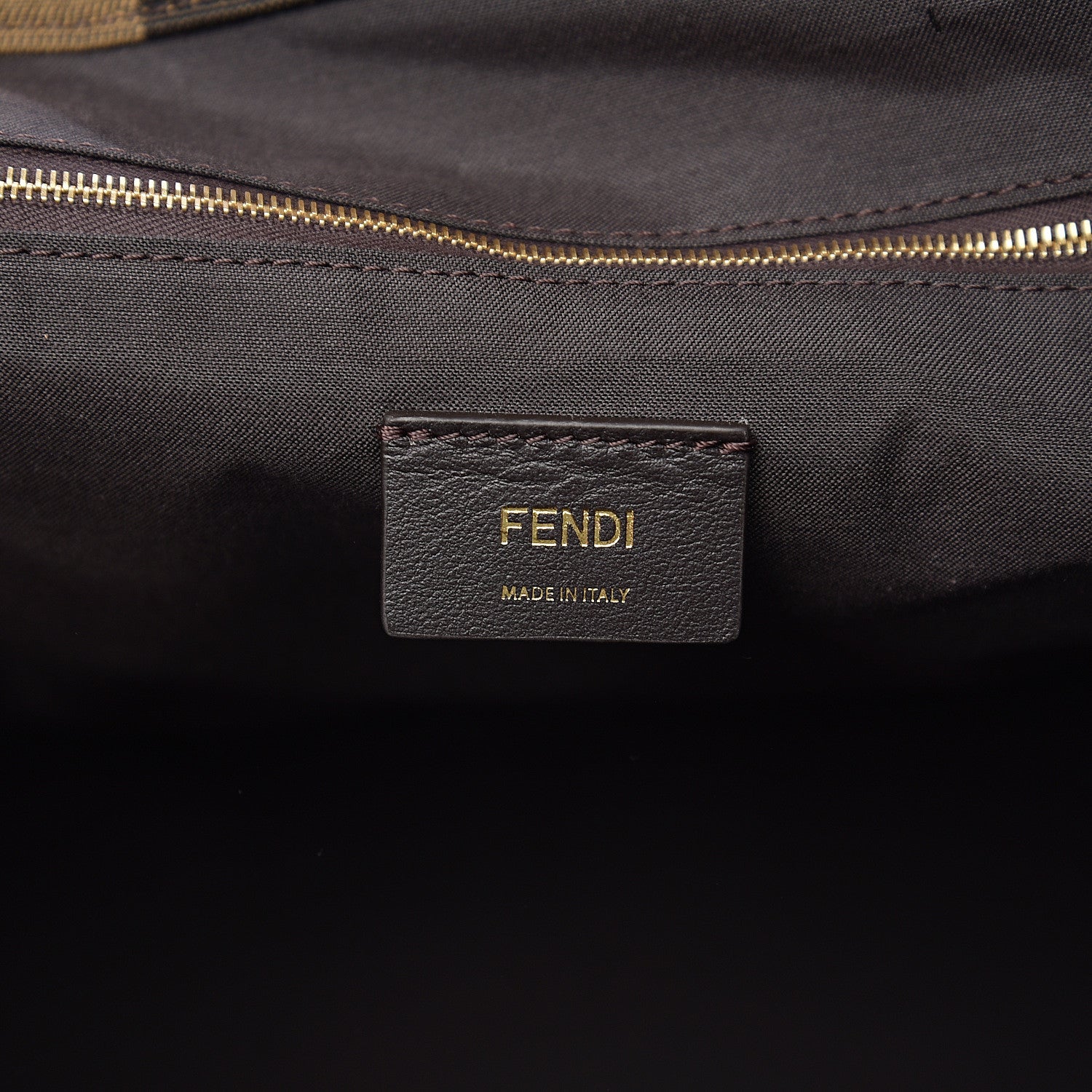 Fendi Fabric Jacquard Vitello Seta Plexiglass Pequin Gingham Large Fendi Sunshine Shopper Tote Tobacco Moro Black 6 of 11