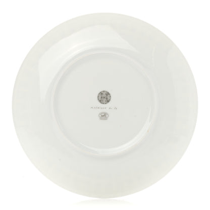 Hermes Porcelain Mosaique au 24 Platine Dessert Plate 8.3 3 of 9