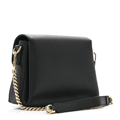 Gucci Dollar Calfskin Interlocking G Crossbody Bag Black 3 of 11