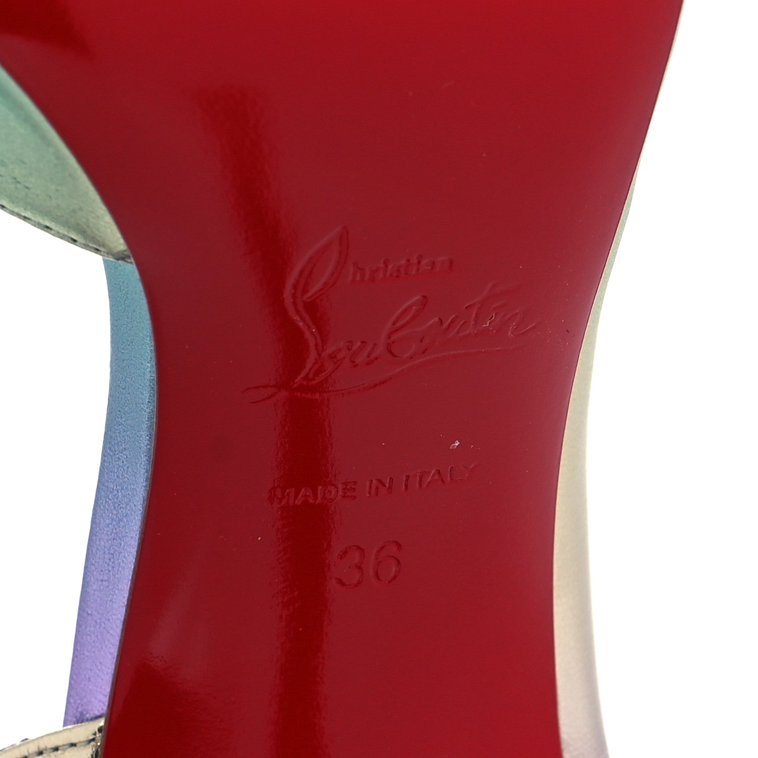 Christian Louboutin Iridescent Nappa Lam Licorne Iriza 100 Pumps 36 Multicolor 7 of 9