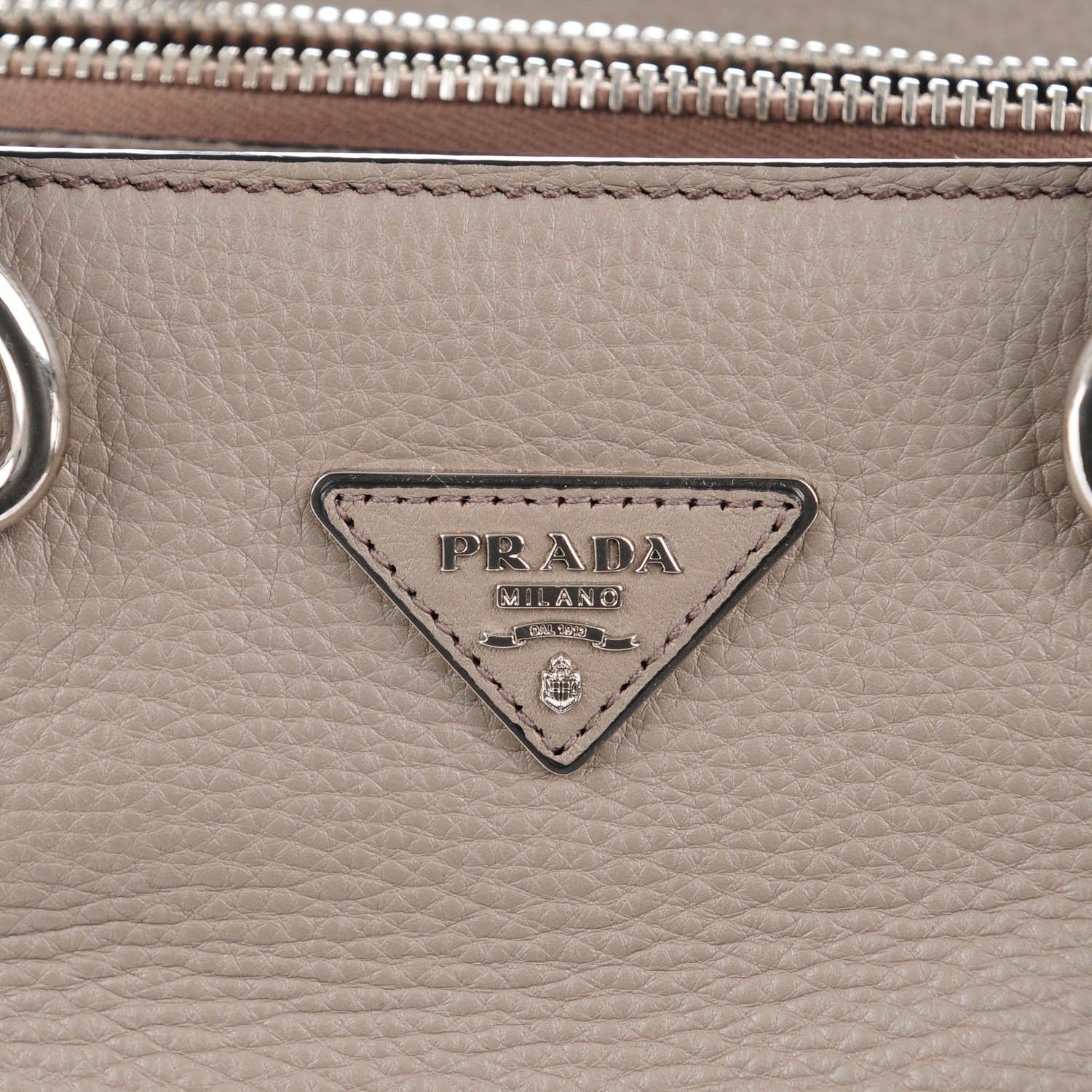 Prada Vitello Daino Tote Argilla 12 of 16