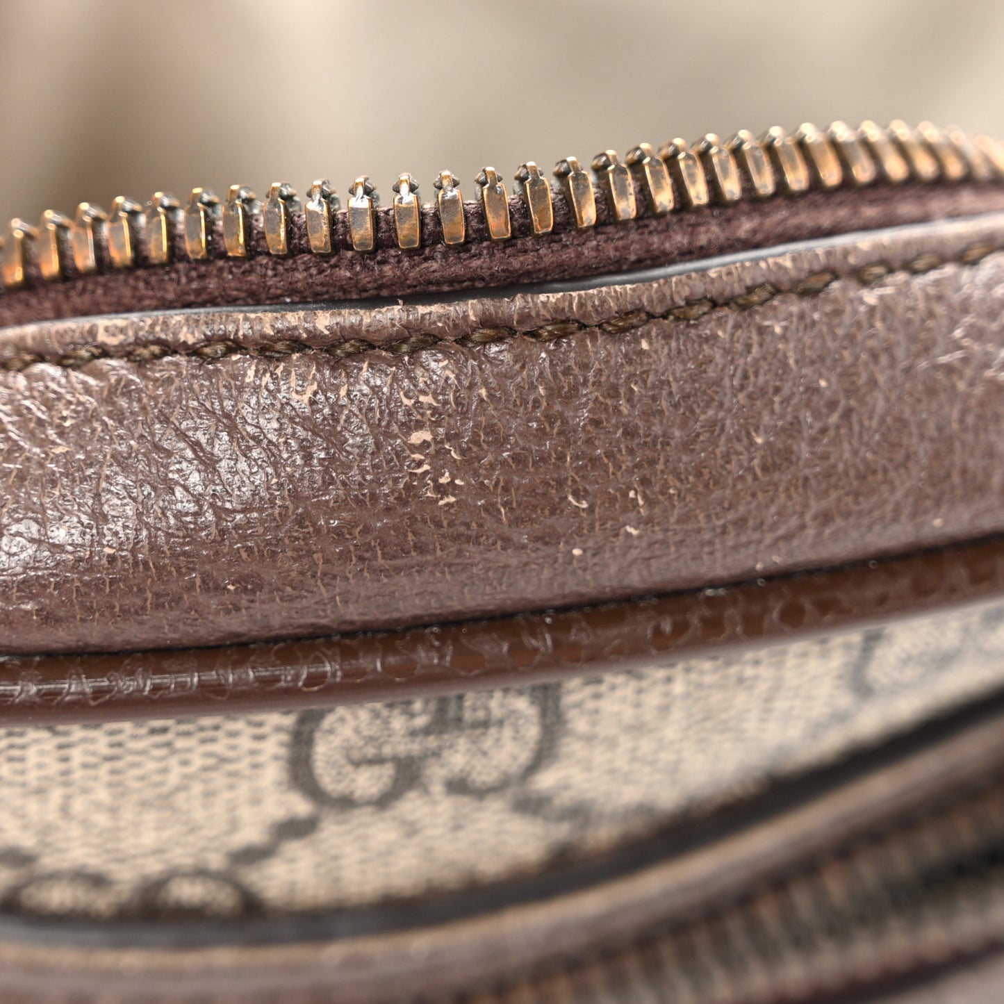 GG Supreme Monogram Web Mini Ophidia Messenger Brown