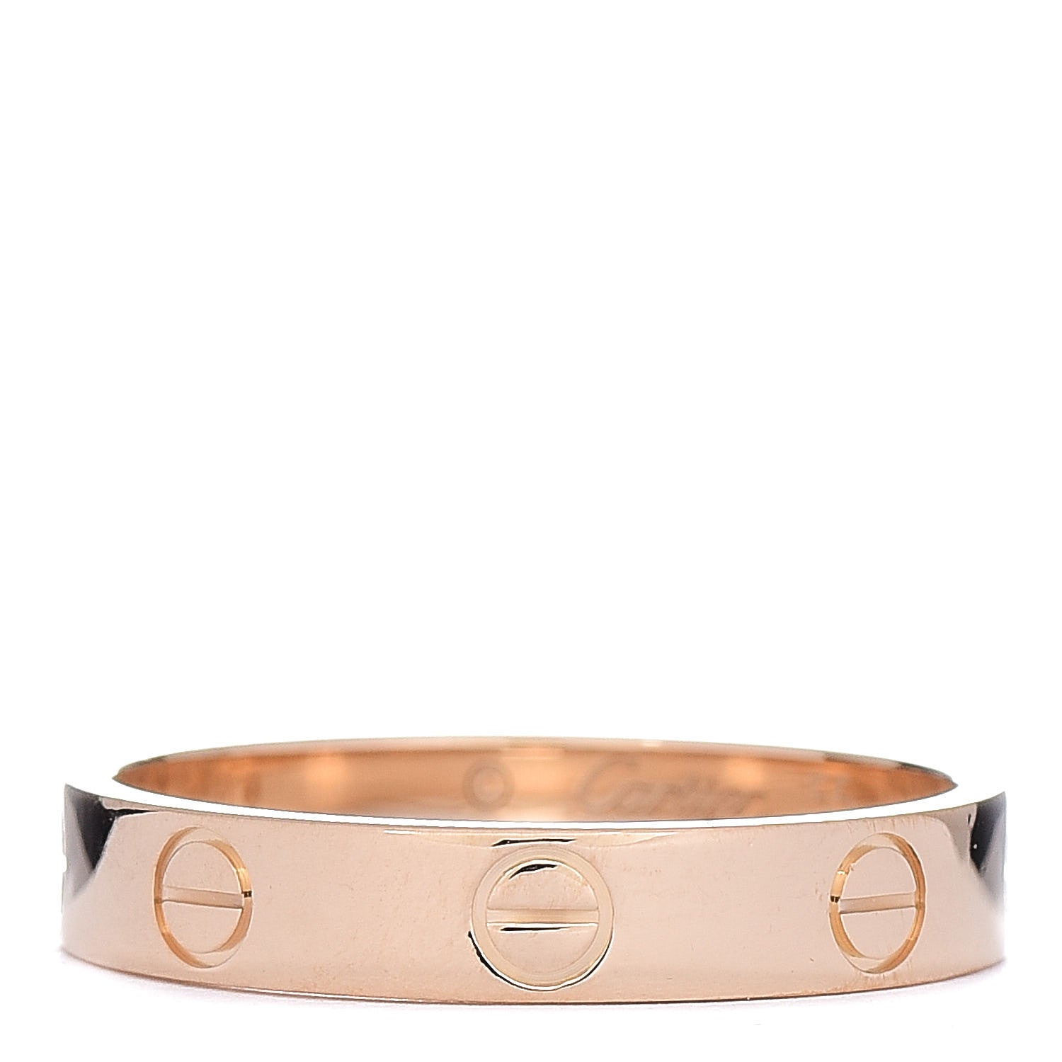 Cartier 18K Yellow Gold 3.5mm LOVE Wedding Band Ring 55 7.25 1 of 5