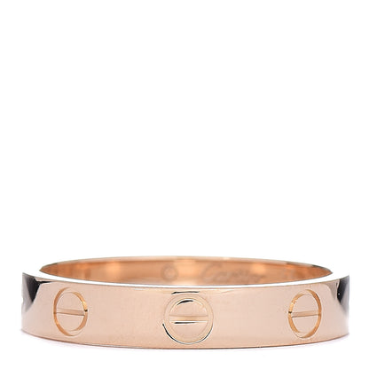 Cartier 18K Yellow Gold 3.5mm LOVE Wedding Band Ring 55 7.25 1 of 5
