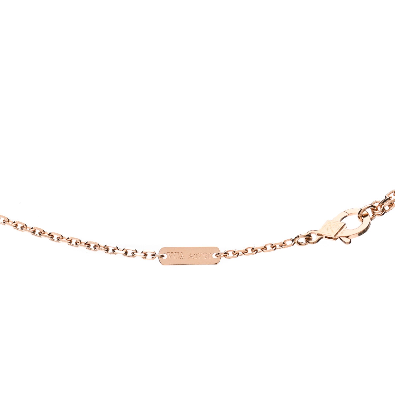 Van Cleef & Arpels 18K Rose Gold Gray Mother of Pearl Magic Alhambra Long Necklace 4 of 5