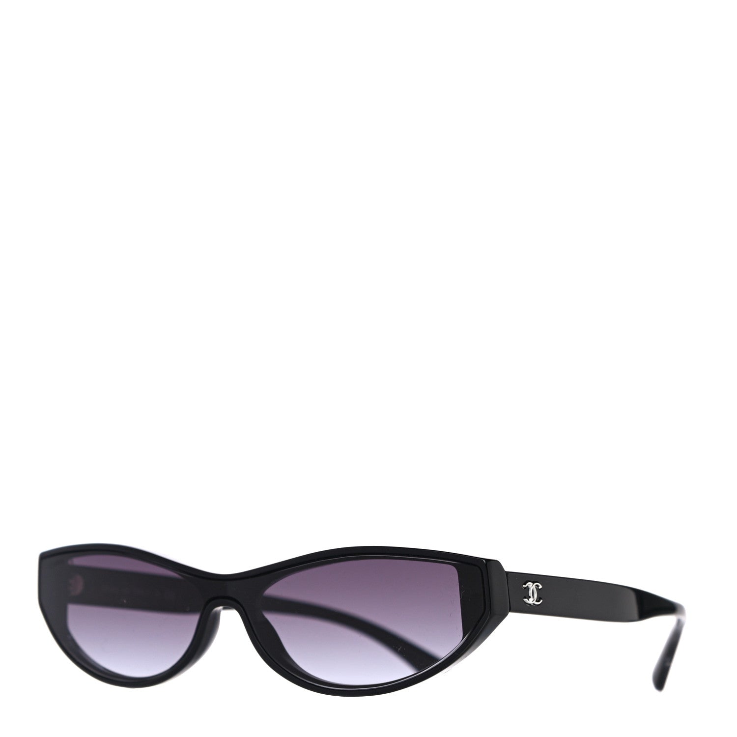 Chanel Acetate Oval Sunglasses 5415 Black 1 of 8