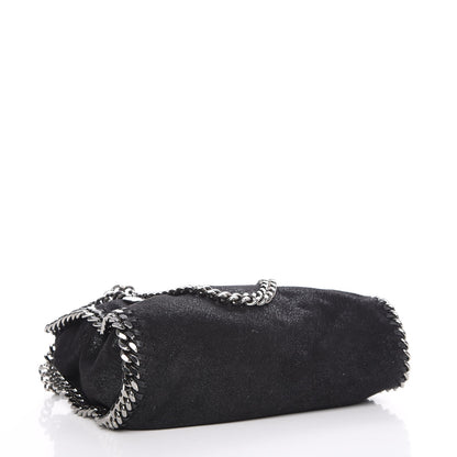 Stella McCartney Shaggy Deer Mini Falabella Fold Over Tote Black 4 of 7