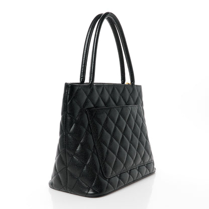 Chanel Caviar Quilted Medallion Tote Black 3 of 11