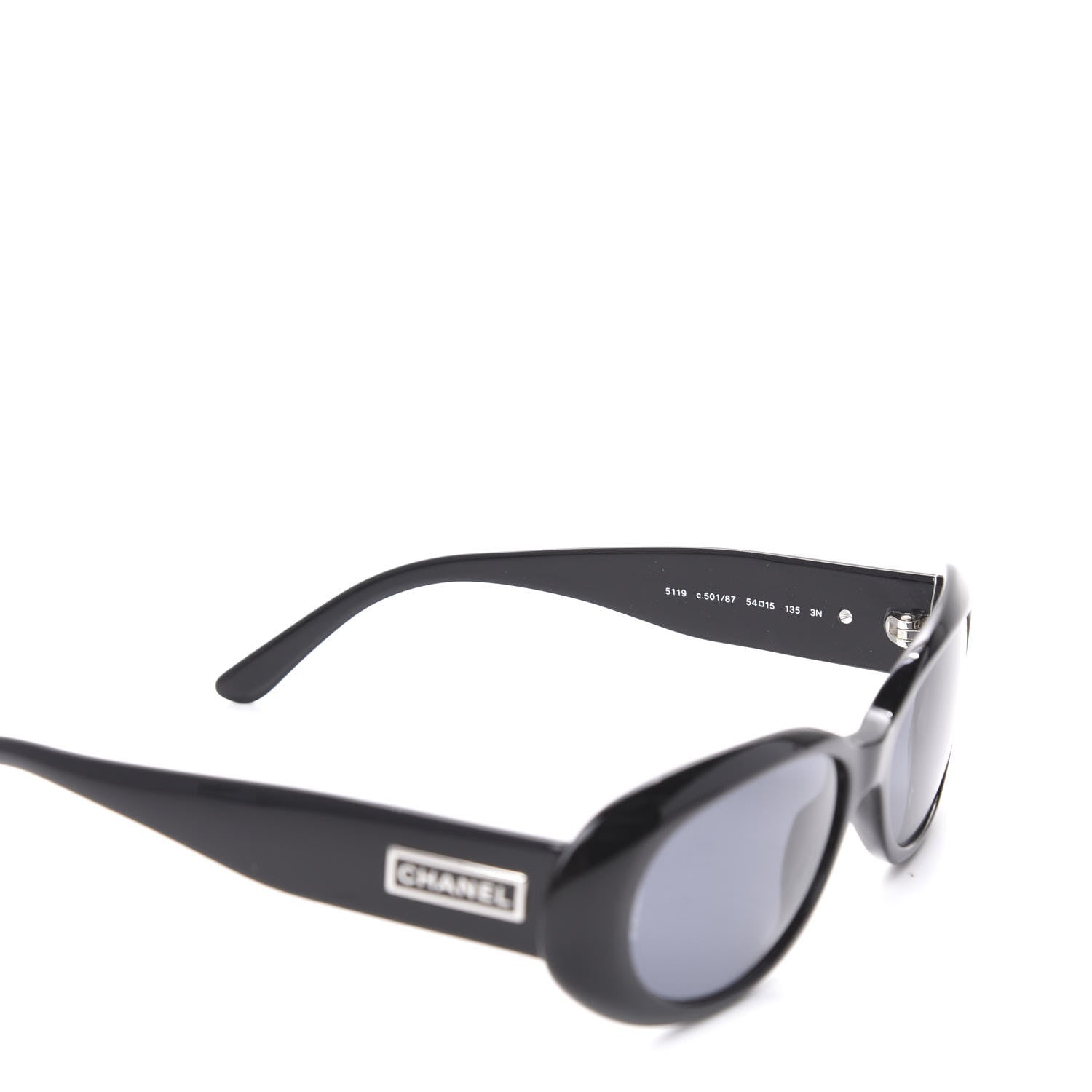 Chanel Logo Sunglasses 5119 Black 5 of 8