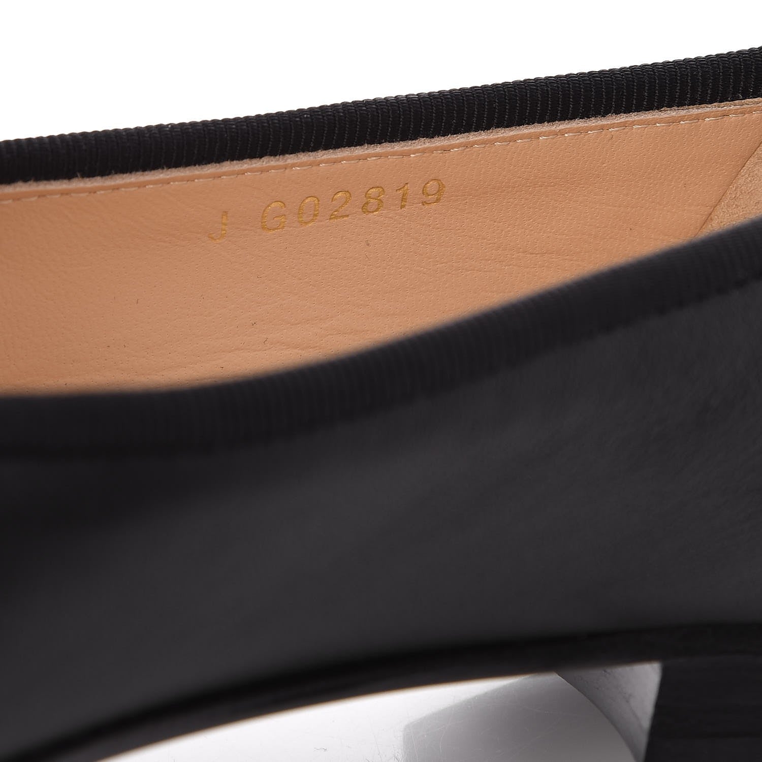 Chanel Lambskin Cap Toe Ballerina Flats 36.5 Black Light Gold 8 of 8
