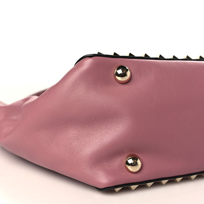 Valentino Garavani Vitello Small Rockstud Tote Antique Rose 7 of 8