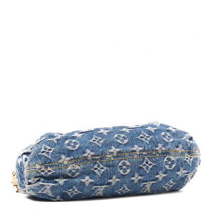 Louis Vuitton Monogram Denim Mini Pleaty Blue 3 of 8