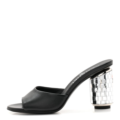 Chanel Lambskin Mirror Mules 35.5 Black 1 of 10