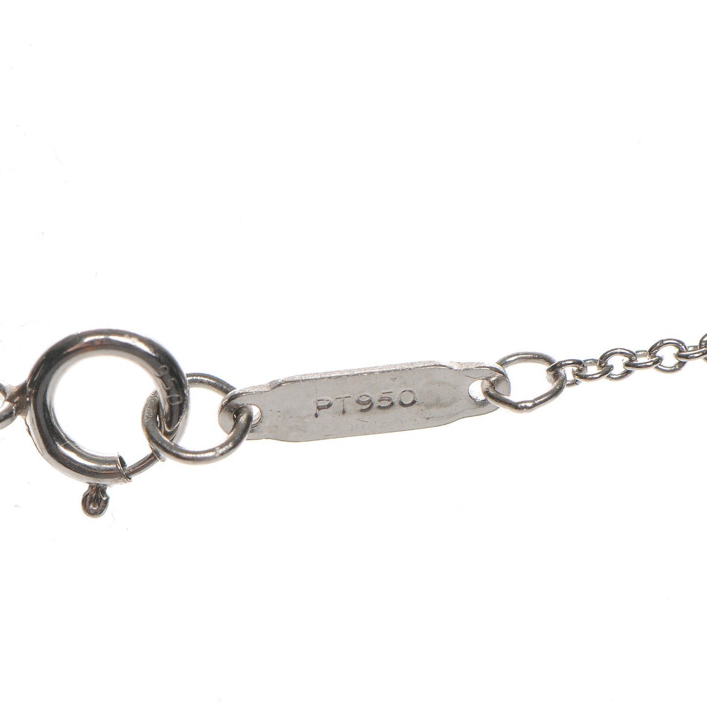 Platinum Diamond .90ct Fleur De Lis Key Pendant Necklace