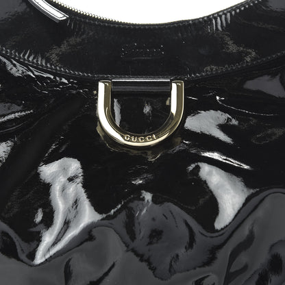 Gucci Patent Large D Ring Hobo Black 10 of 10