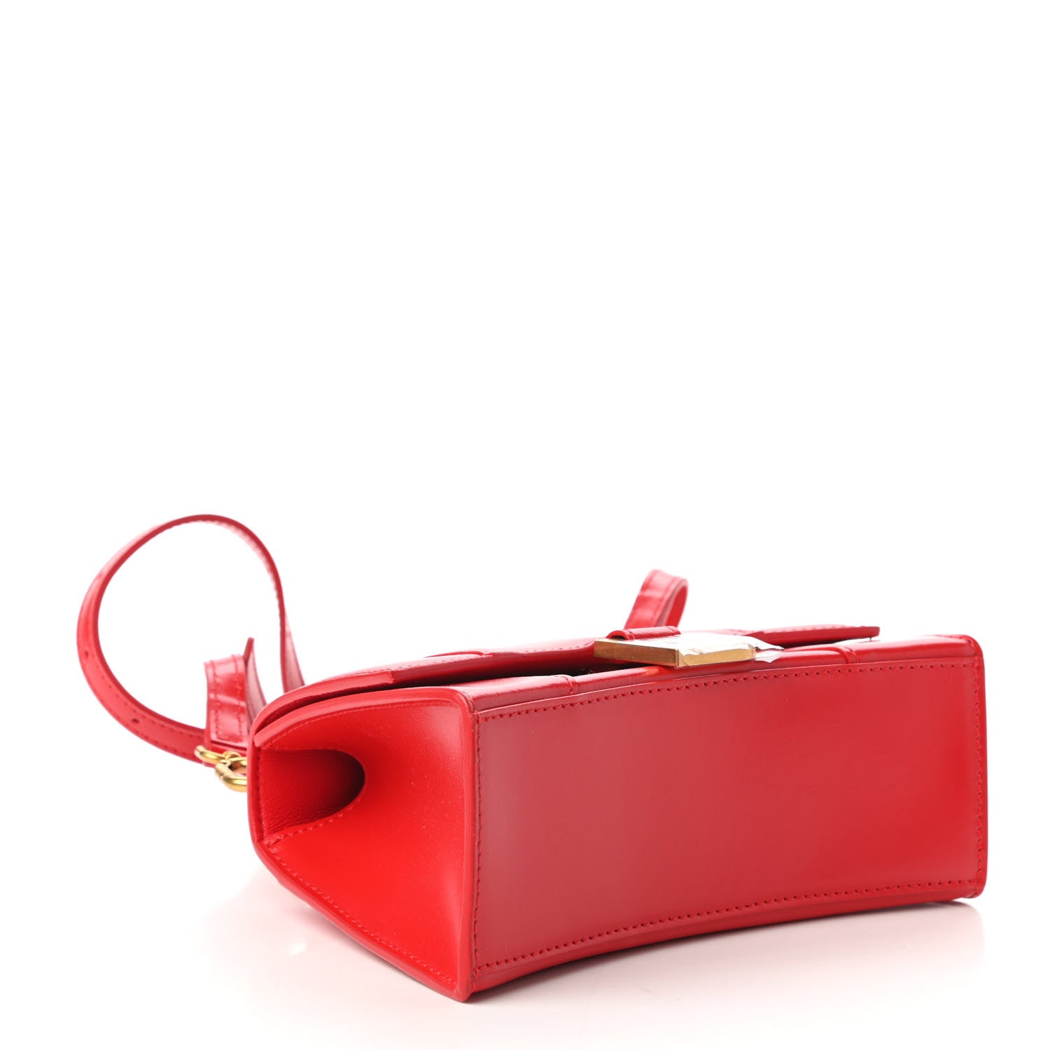 Balenciaga Shiny Box Calfskin Hourglass Top Handle Bag XS Bright Red 4 of 10