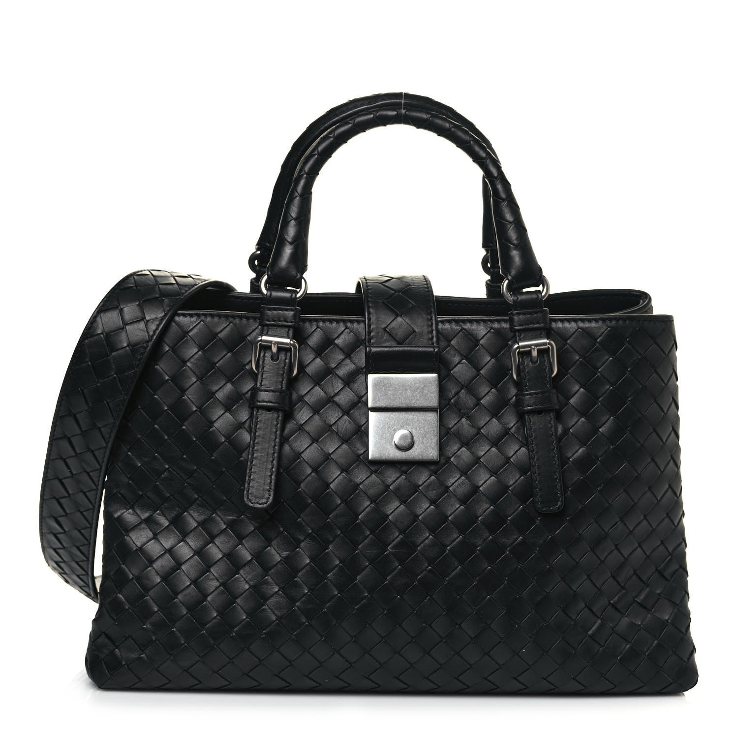 Bottega Veneta Nappa Intrecciato Small Roma Black 1 of 12