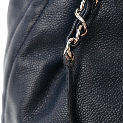 Chanel Caviar CC Timeless Shopping Tote Navy 14 of 15