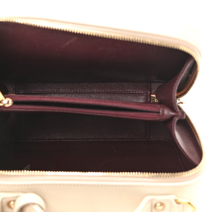 Chanel Caviar Quilted Medium CC Filigree Vanity Case Light Beige 5 of 14