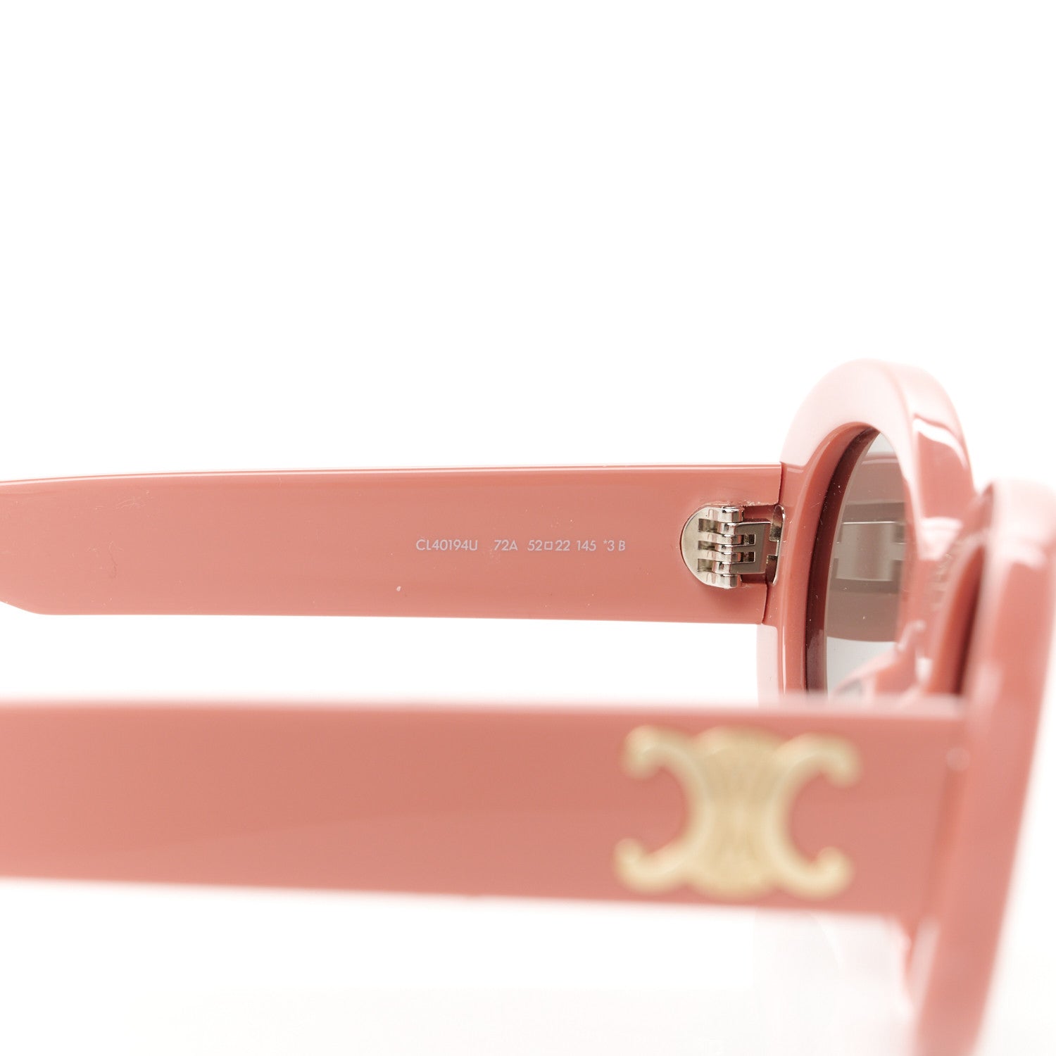 Celine Acetate Triomphe 01 Sunglasses CL 40194U Pink 5 of 7