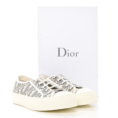 Christian Dior Canvas Oblique Walk'N'Dior Low Top Sneakers 38 Grey Stone 15 of 15