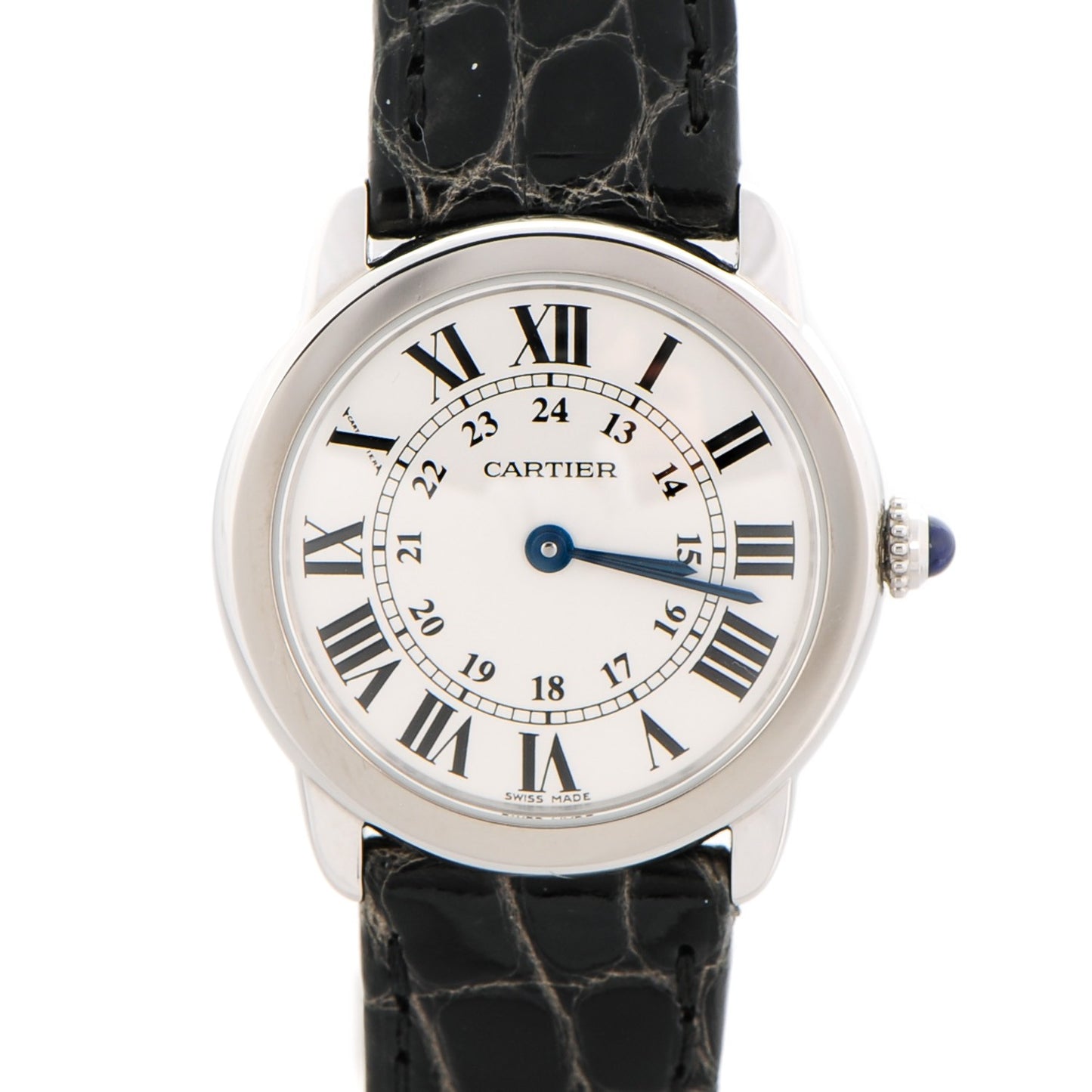 Stainless Steel Alligator 29mm Ronde Solo Quartz Watch