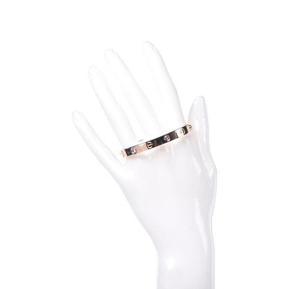 Cartier 18K Pink Gold 4 Pink Sapphire LOVE Bracelet 16 2 of 7