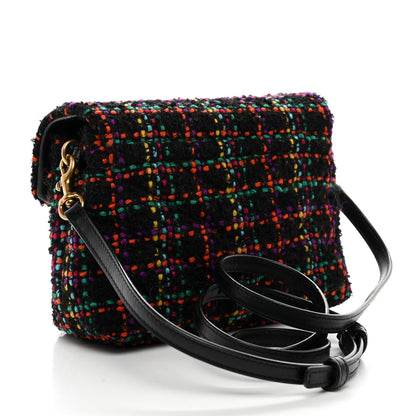 Saint Laurent Tweed Toy Loulou Shoulder Bag Black 3 of 11