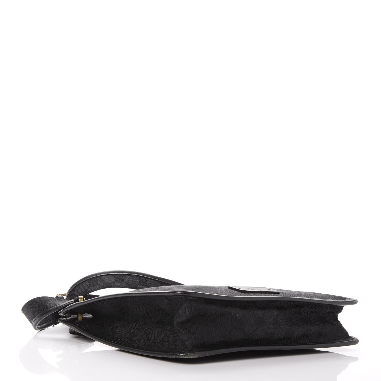 Gucci Monogram Messenger Bag Black 4 of 10