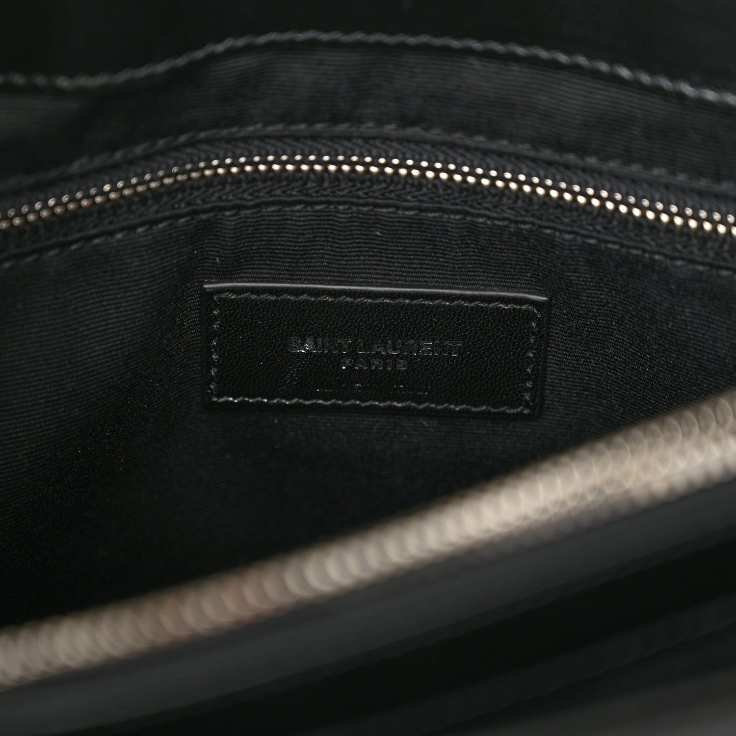 Saint Laurent Calfskin Y Quilted Monogram Medium Loulou Chain Satchel Black 6 of 10