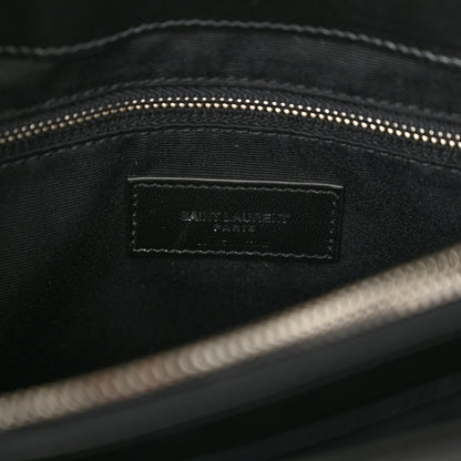 Saint Laurent Calfskin Y Quilted Monogram Medium Loulou Chain Satchel Black 6 of 10