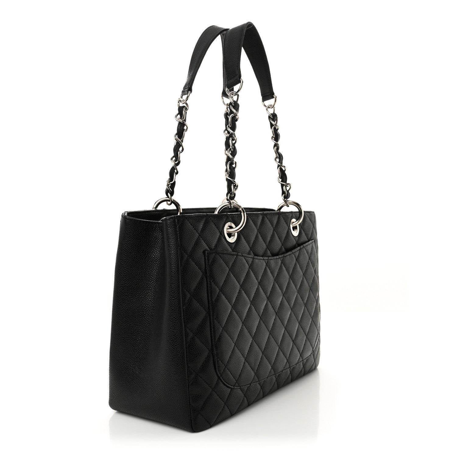 Chanel Caviar Quilted Grand Shopping Tote GST Black 3 of 11