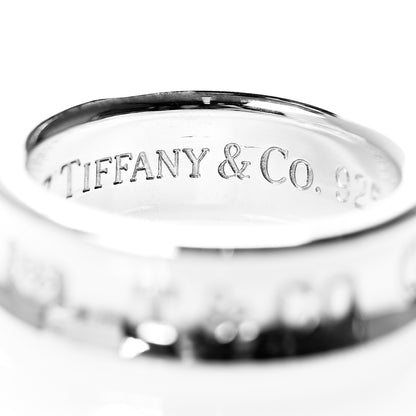 Tiffany Sterling Silver 1837 Band Ring 53 6.25 4 of 5