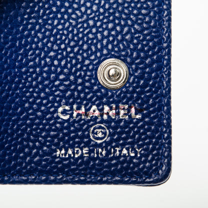 Chanel Caviar Photo Holder Key Chain Blue Turquoise 6 of 6