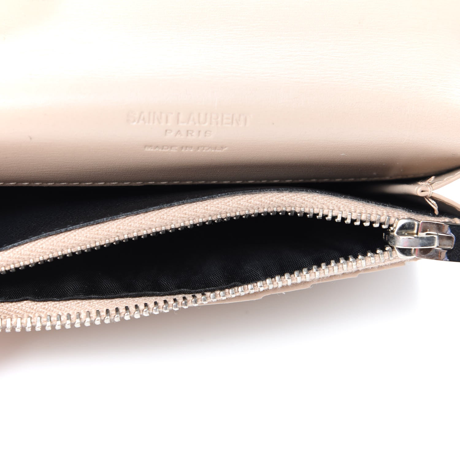 Saint Laurent Calfskin Fragments Flap Wallet Dark Beige 5 of 6