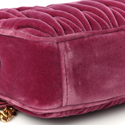 Miu Miu Velluto Matelasse Chain Camera Bag Bruyere 9 of 11
