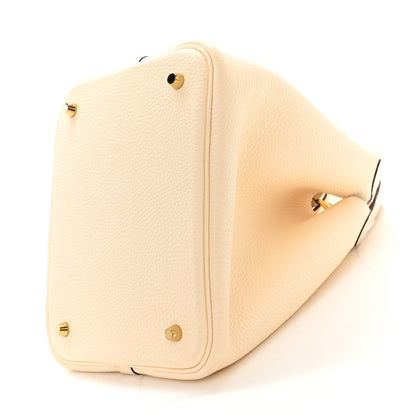 Hermes Taurillon Clemence Picotin Lock 22 MM Nata 10 of 11