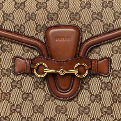 Gucci Monogram Medium Lady Web Shoulder Bag Beige Cuir 8 of 24
