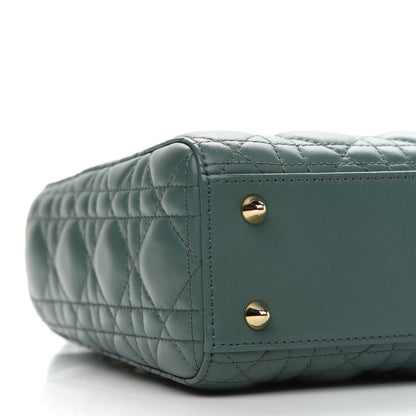 Christian Dior Lambskin Cannage Small My ABCDior Lady Dior Green 7 of 8