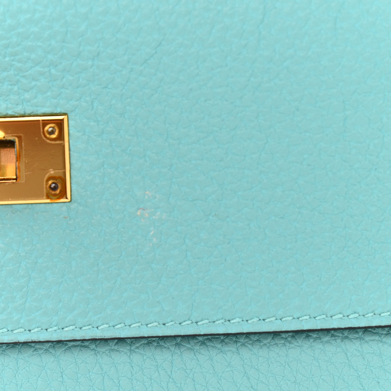 Hermes Togo Kelly Retourne 32 Bleu Atoll 9 of 15